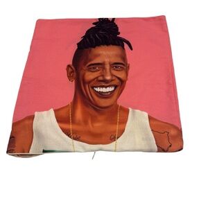 Society6 Pillow Case of Hipster Barack Obama. Pillow Insert NOT Included
